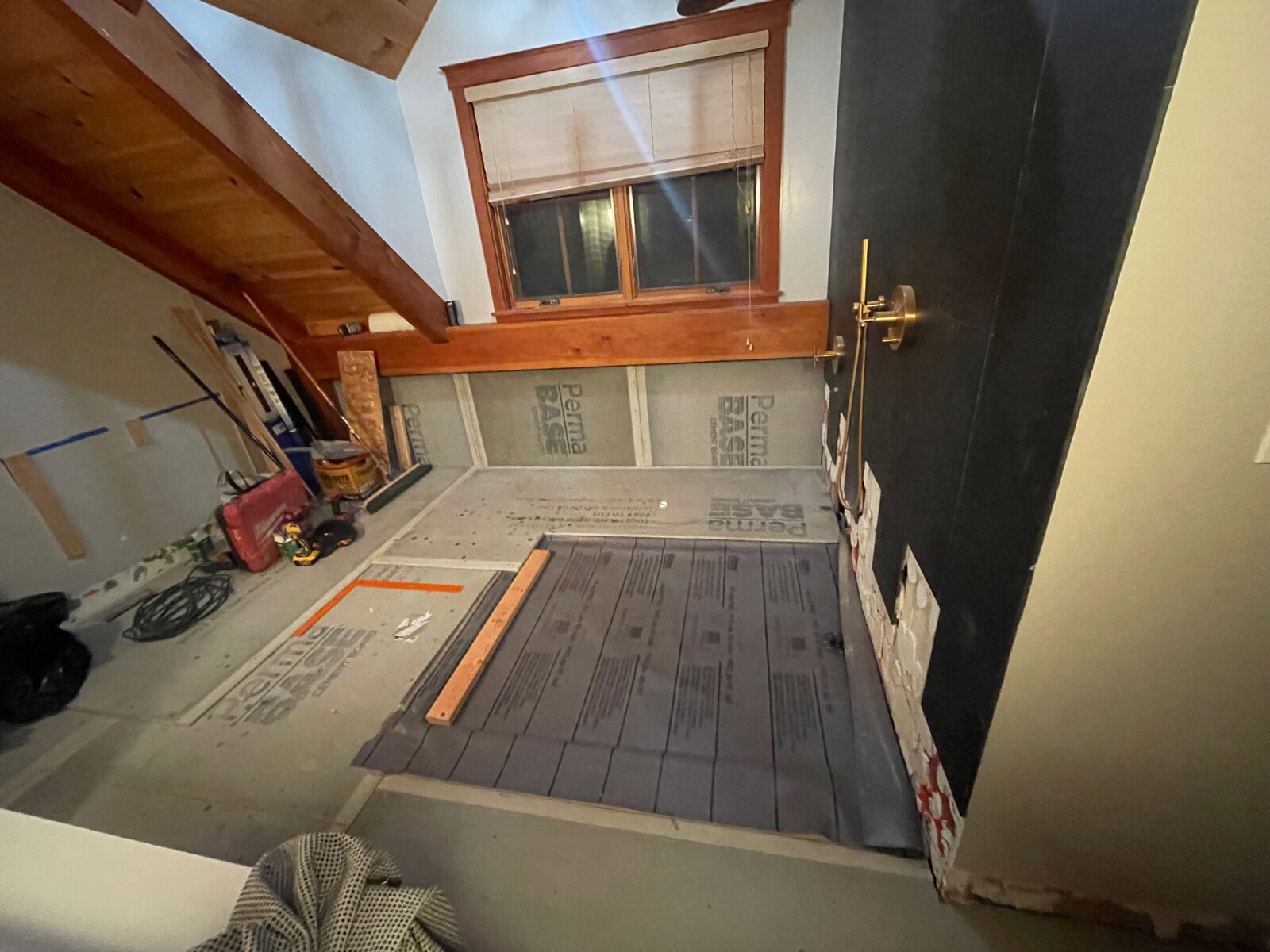 Bathroom Floor Prep